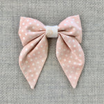 Load image into Gallery viewer, Pink Polka Dot Sailor Bow
